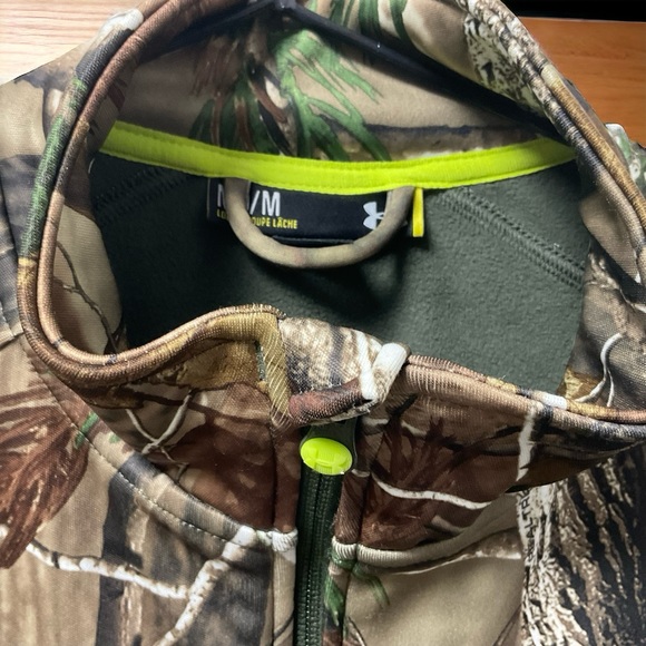 Under Armor Scent Control Soft Shell Fleece Lined Camouflage Zipper Jacket! - Picture 7 of 10